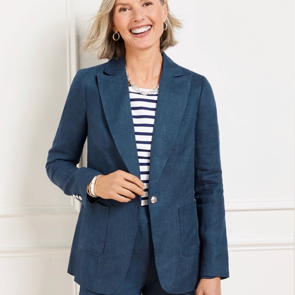 Talbots Indigo/Dusty Blue Blazer